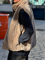 Load image into Gallery viewer, NAIA Sleeveless Vest Taupe
