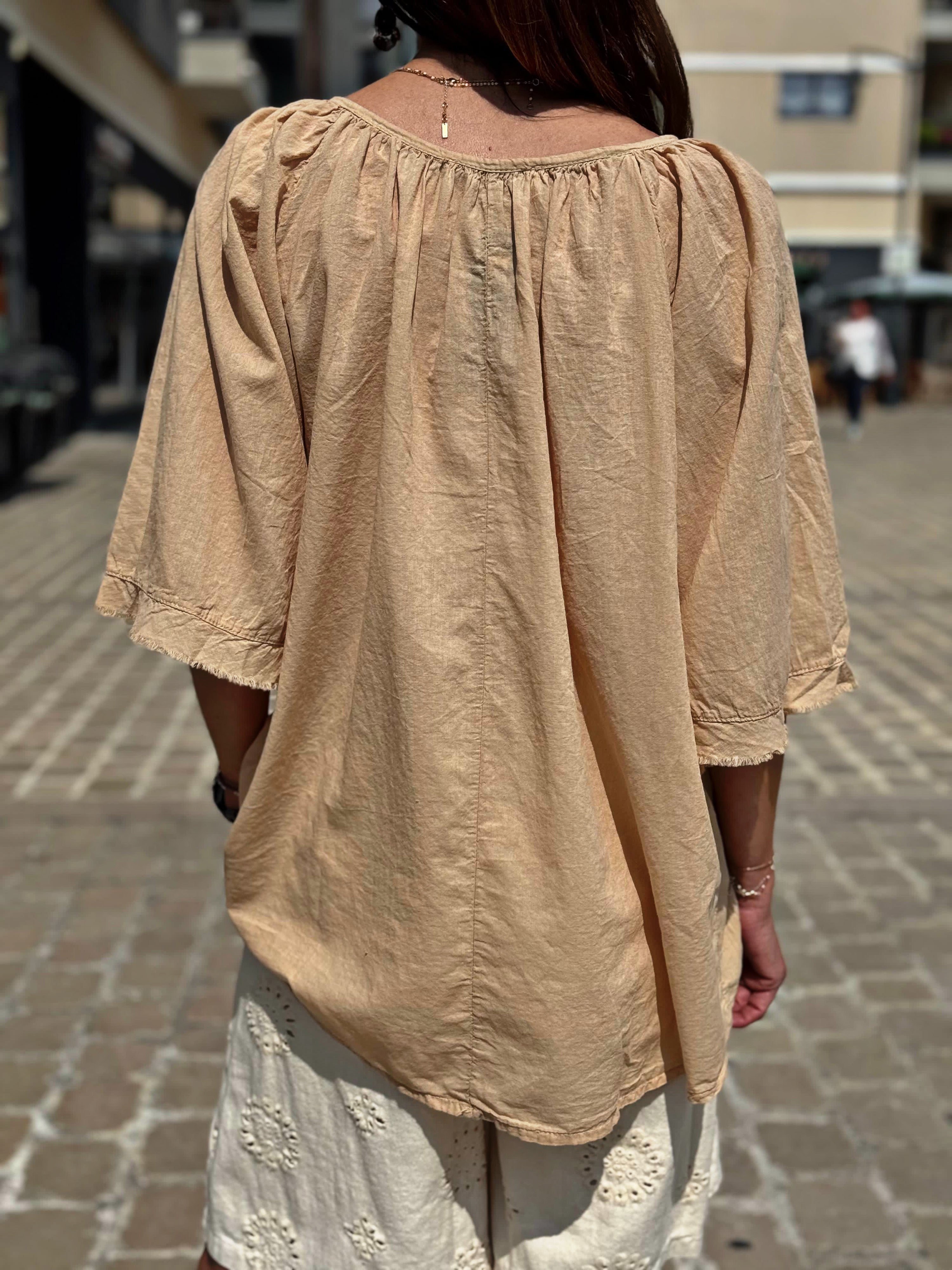 Blouse RITA Camel