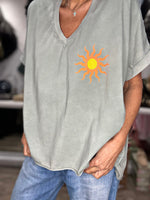 Charger l&#39;image dans la galerie, Tee shirt CIAO BELLA Kaki

