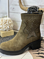 Charger l&#39;image dans la galerie, Boots KLARA Kaki
