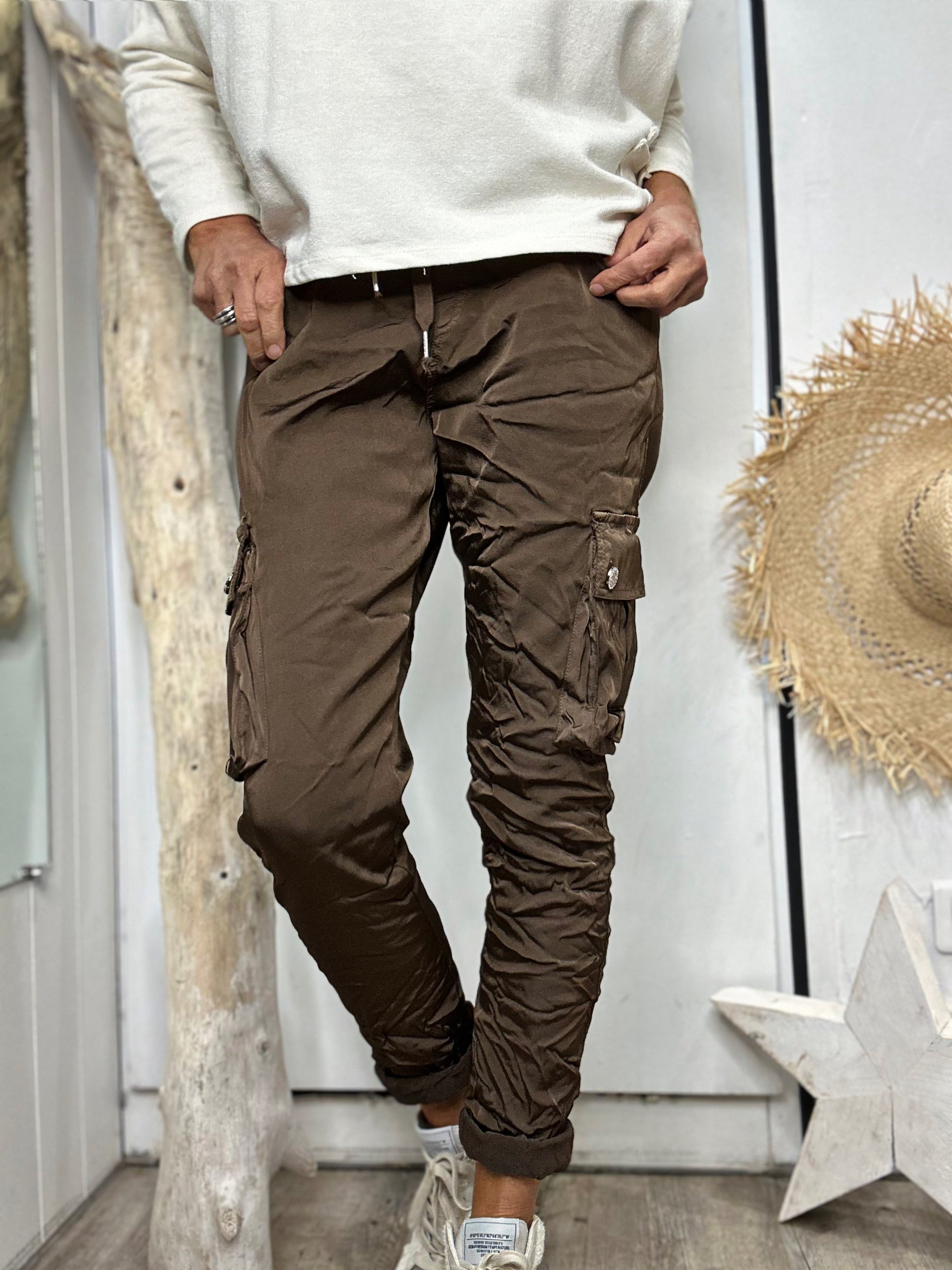 Pantalon CARGO Choco