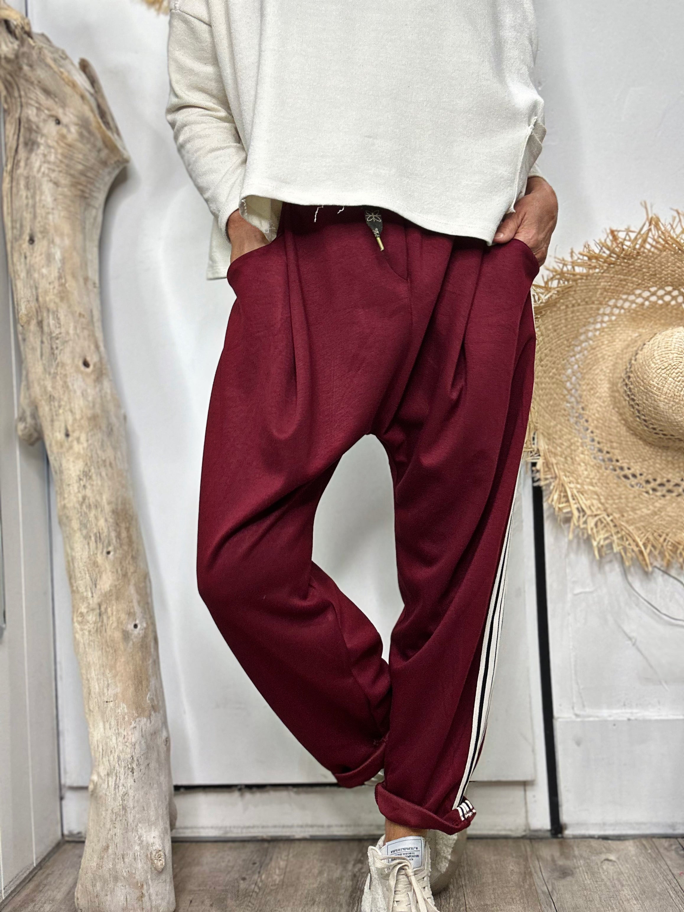 Pantalon NAHIA Bordeaux