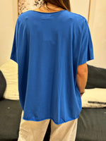Charger l'image dans la galerie, Tee shirt uni LORIS Bleu électrique
