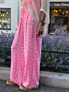 Pantalon LORENZO Fuchsia/Orange