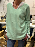 Charger l'image dans la galerie, Pull doux TAO Vert d'eau
