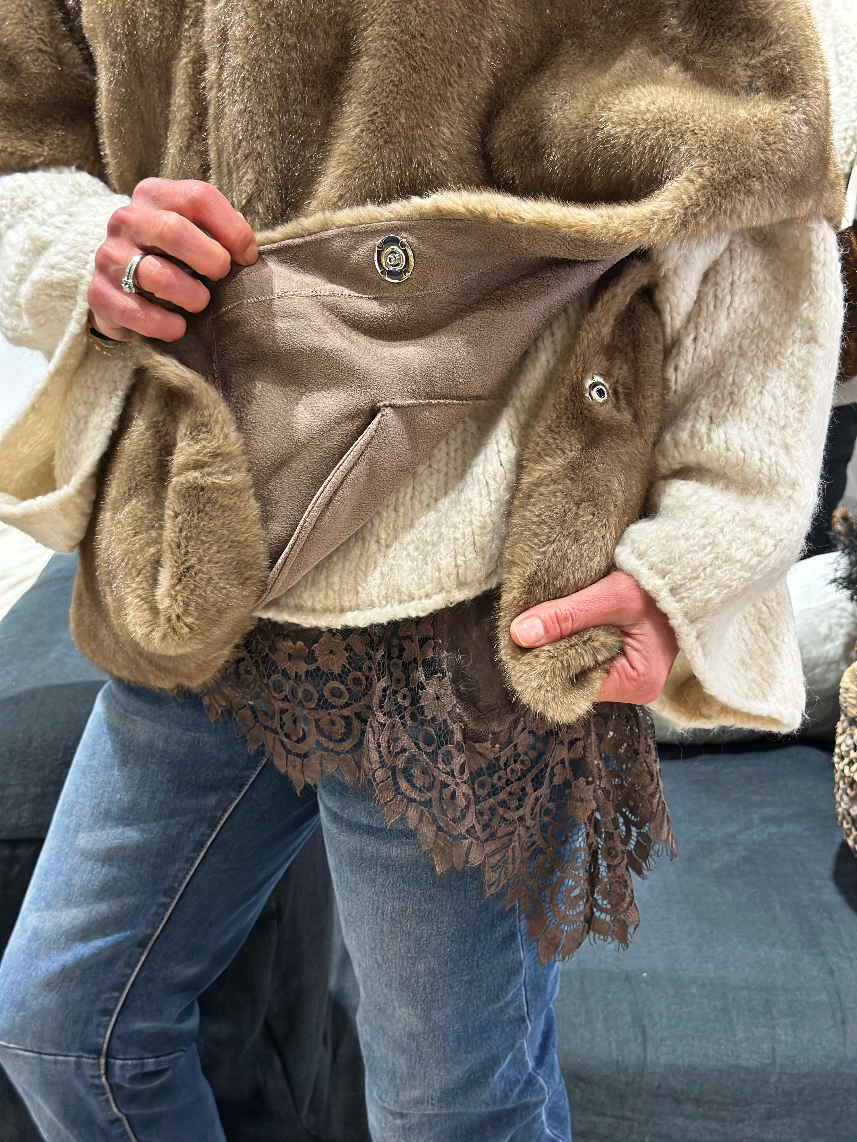 Veste/Poncho MAYA Camel