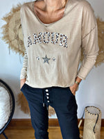 Charger l&#39;image dans la galerie, Tee shirt AMOUR Camel
