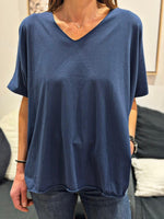 Charger l'image dans la galerie, Tee shirt uni LORIS Marine
