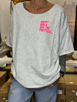 Charger l'image dans la galerie, Sweat manches courtes SOLENA Gris chiné
