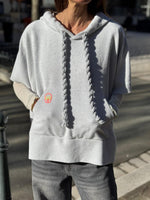 Charger l'image dans la galerie, Sweat SPATULA Banditas Gris coton gratté coupe large
