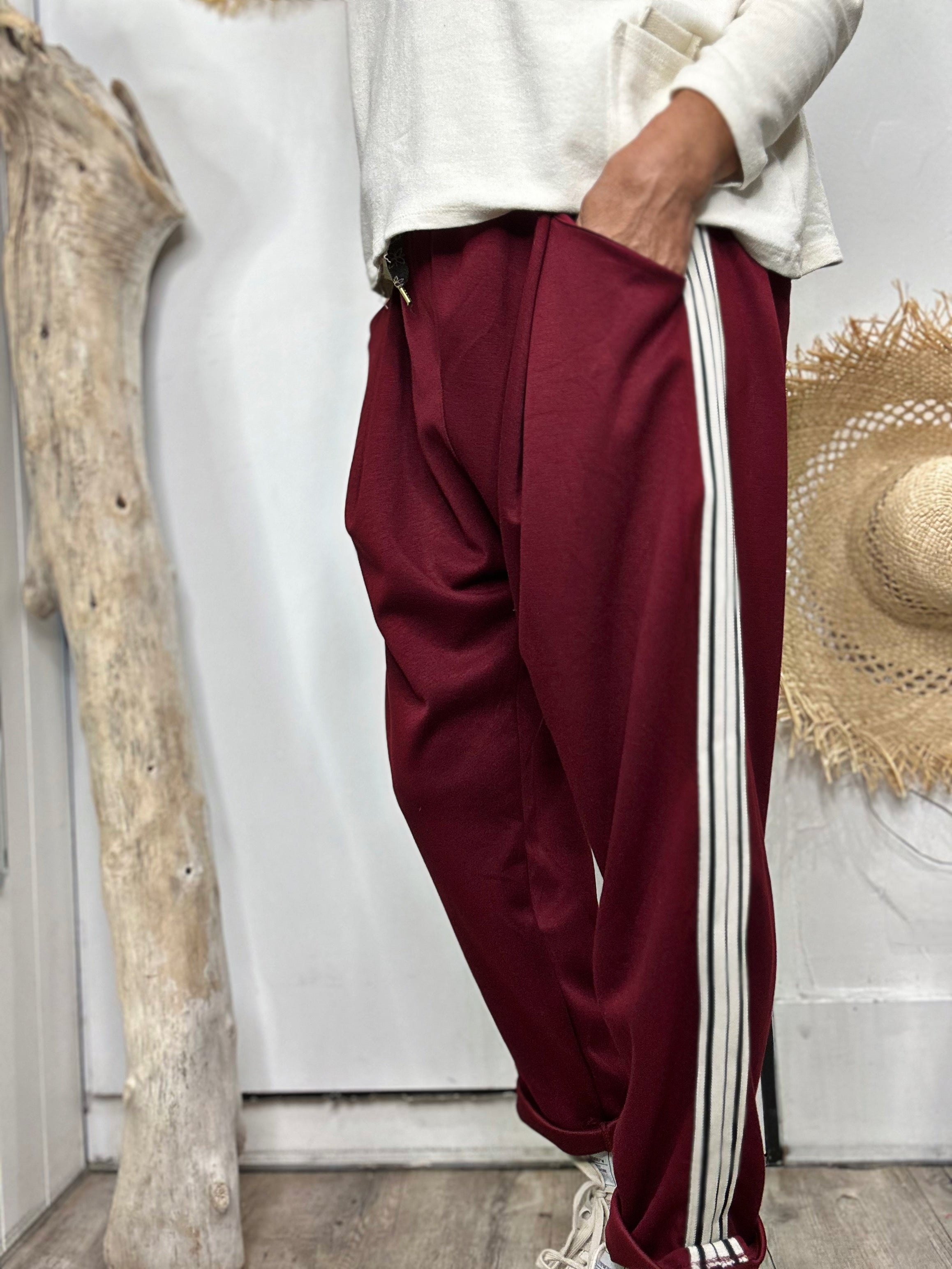 Pantalon NAHIA Bordeaux