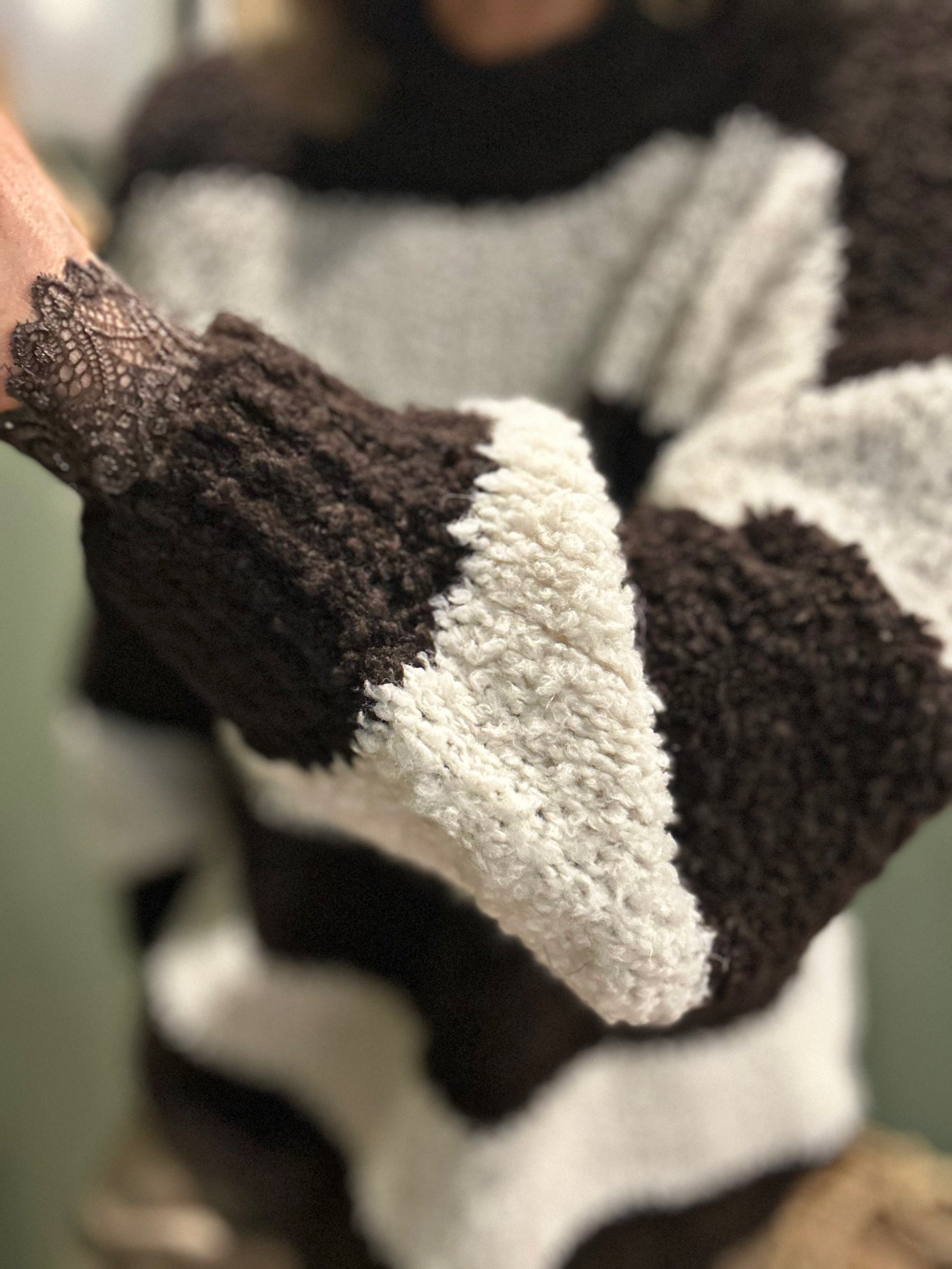 Pull NARO Choco/Blanc