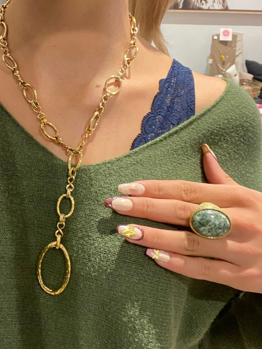 Collier TESS Doré