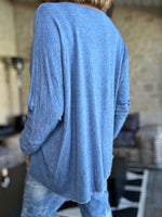 Charger l'image dans la galerie, Pull doux MARCO Bleu jeans
