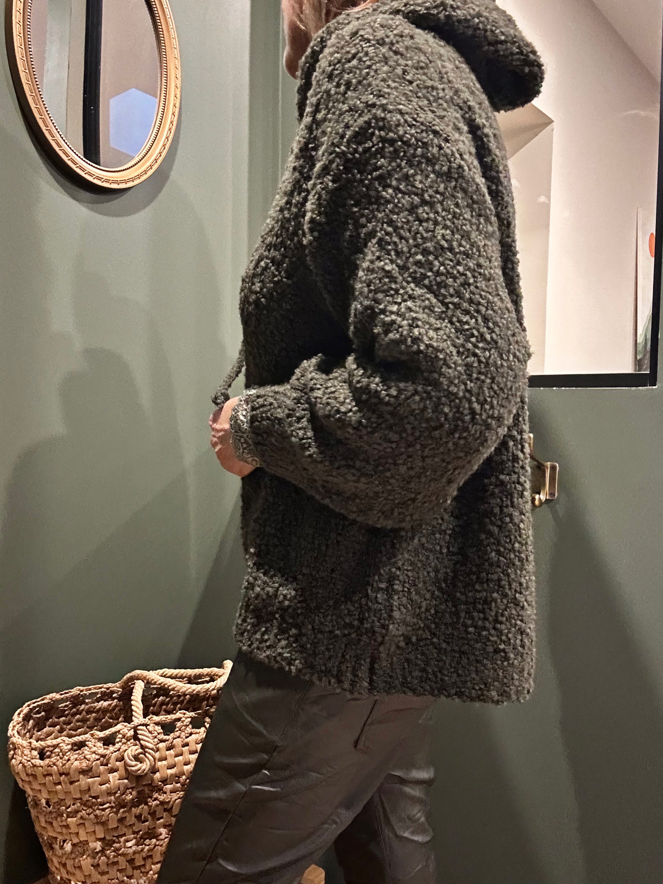 Pull à capuche RIVA Kaki