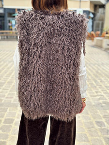 Gilet sans manche KIM Choco