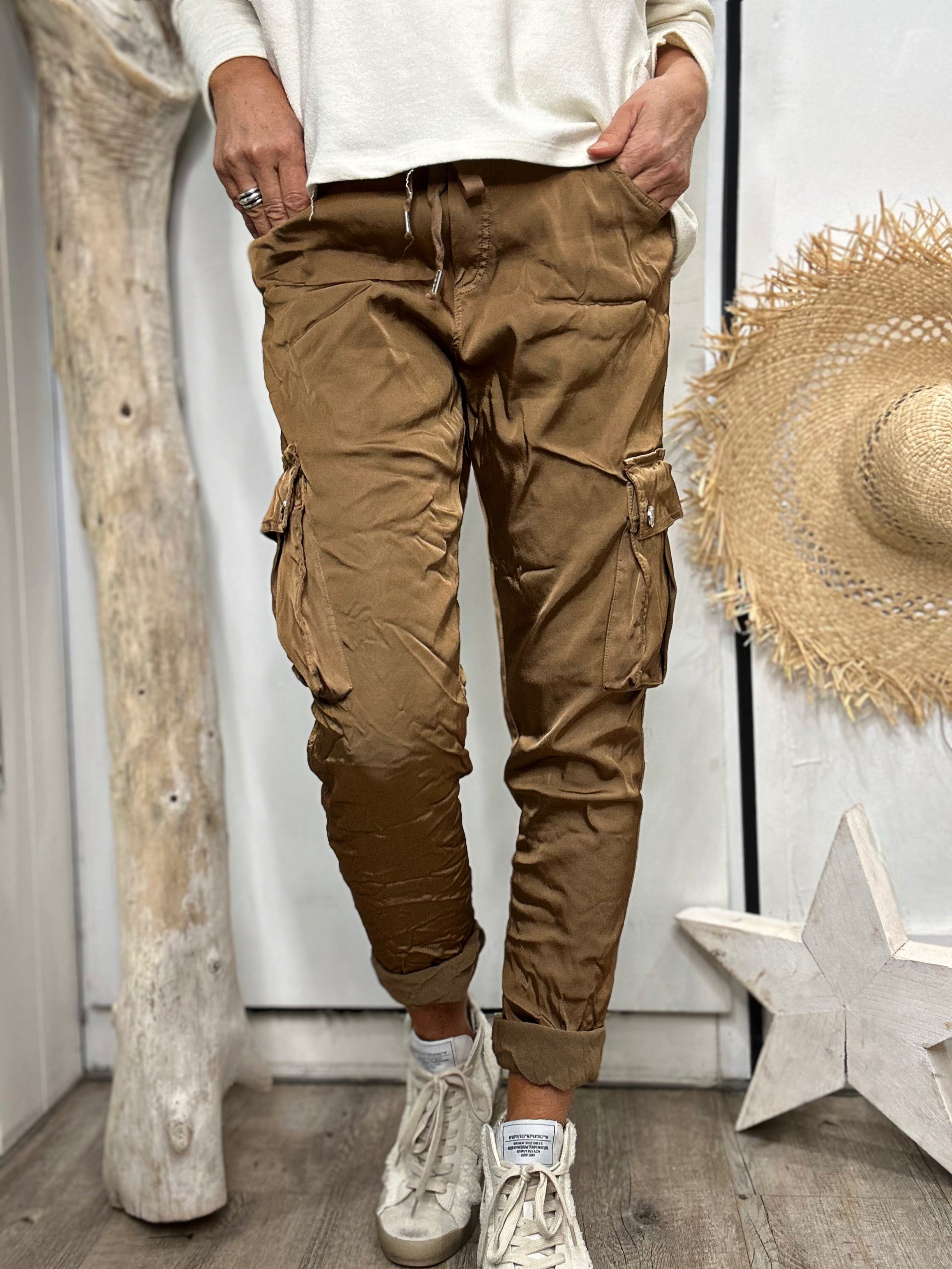 Pantalon CARGO Camel