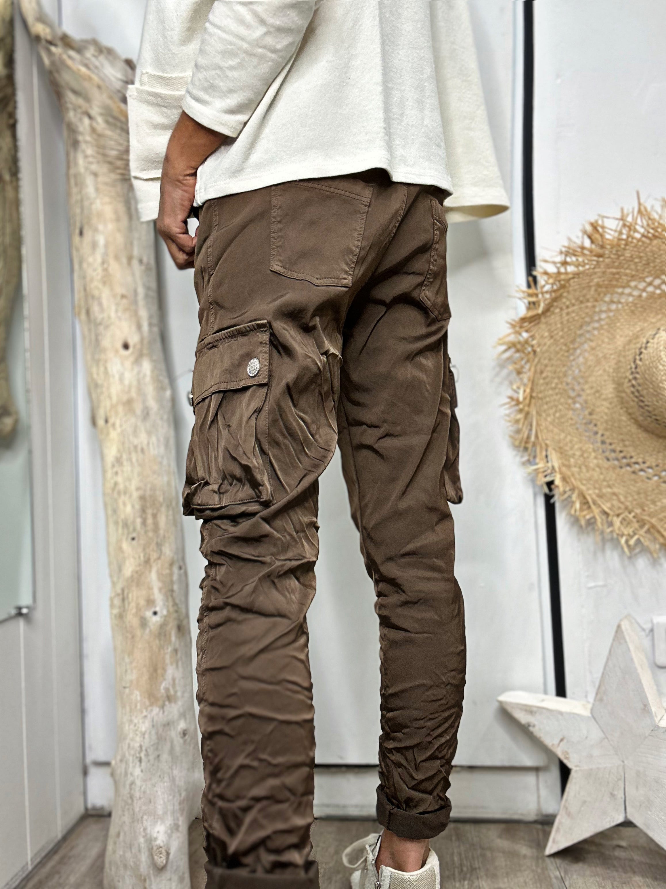 Pantalon CARGO Choco