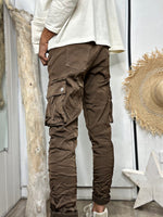 Charger l&#39;image dans la galerie, Pantalon CARGO Choco
