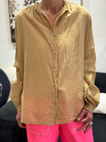 Charger l'image dans la galerie, Chemise Camel imprimé dos - LORYA
