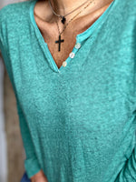 Charger l'image dans la galerie, T-shirt HELIA Vert emeraude
