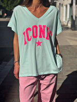 Charger l'image dans la galerie, T-shirt "Iconic" Aqua - NOLAN
