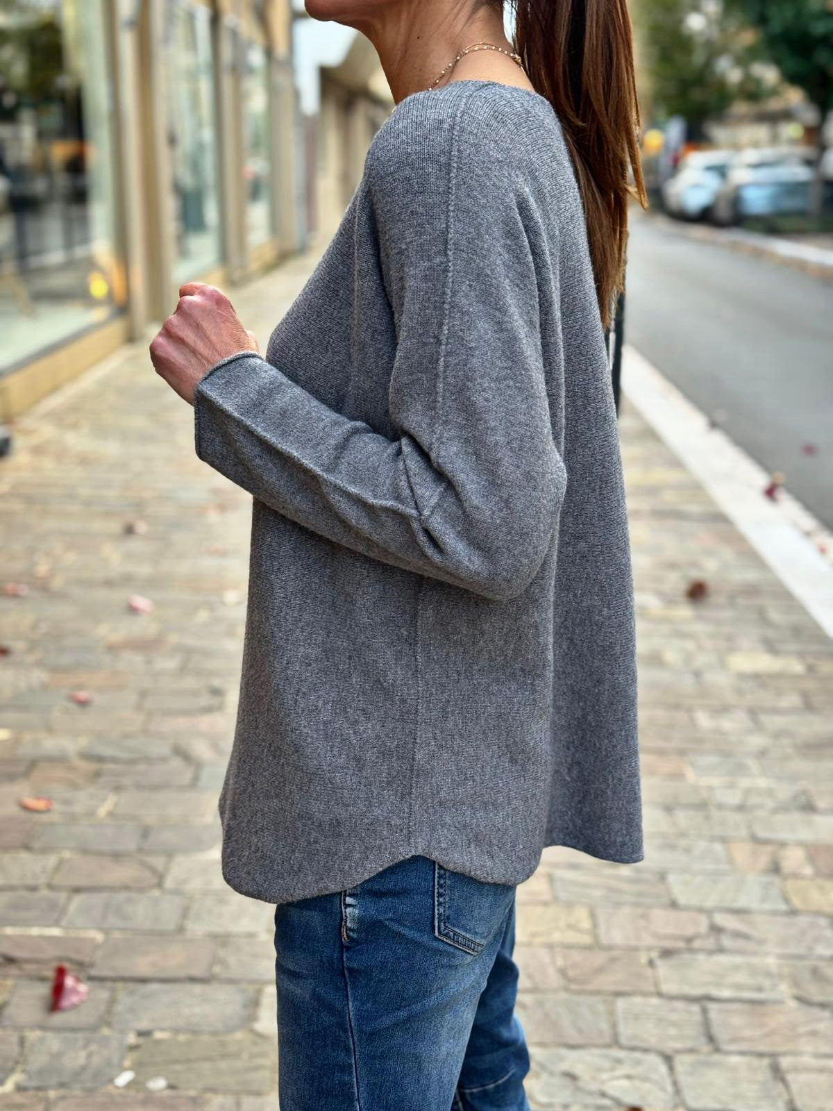 Pull doux LINO Gris