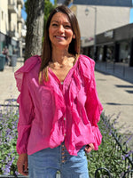 Charger l&#39;image dans la galerie, Chemise NINA Fuchsia
