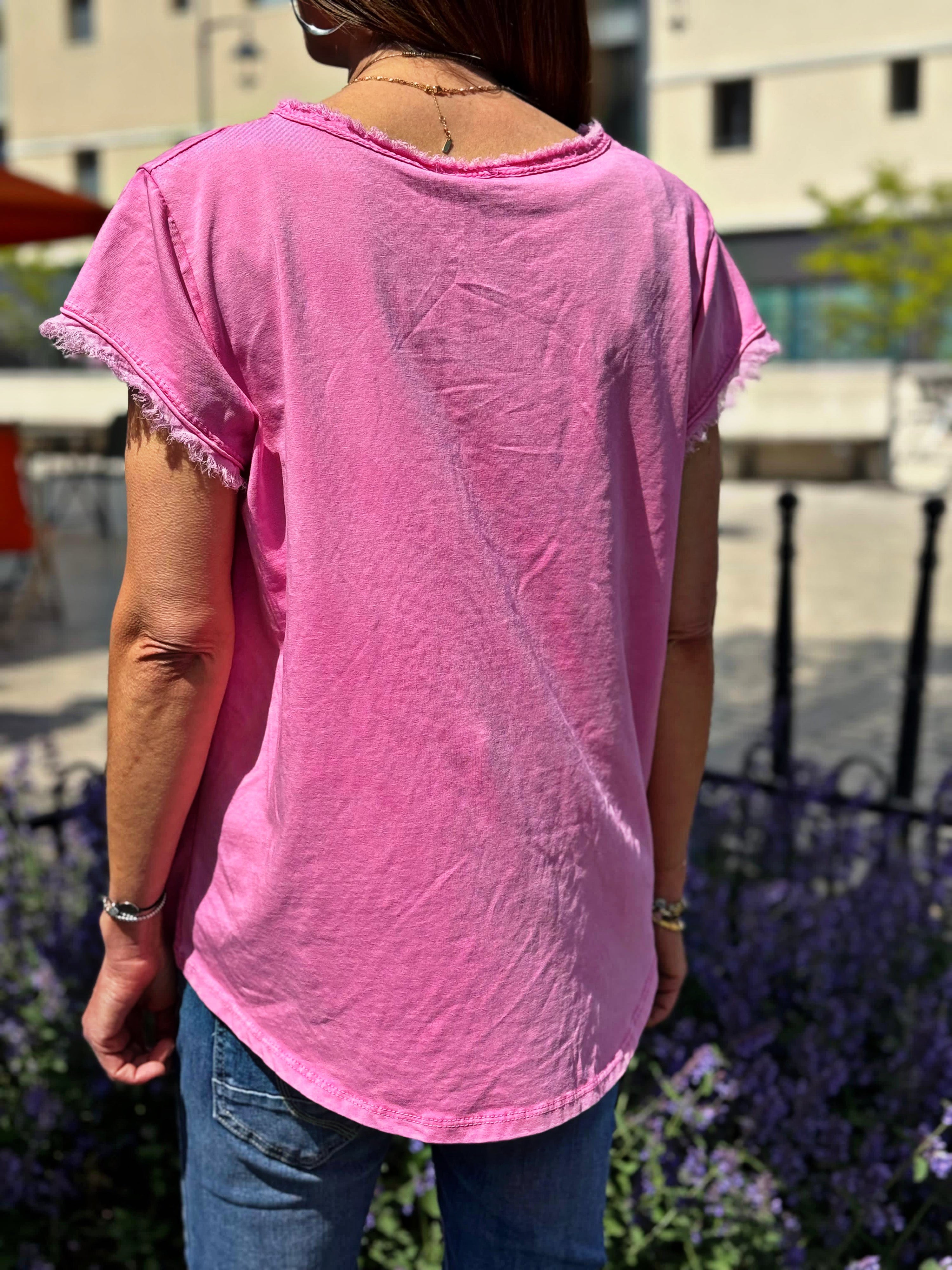 Tee shirt ST-TROPEZ Fuchsia