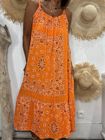 Charger l'image dans la galerie, Robe BANDANAS Orange
