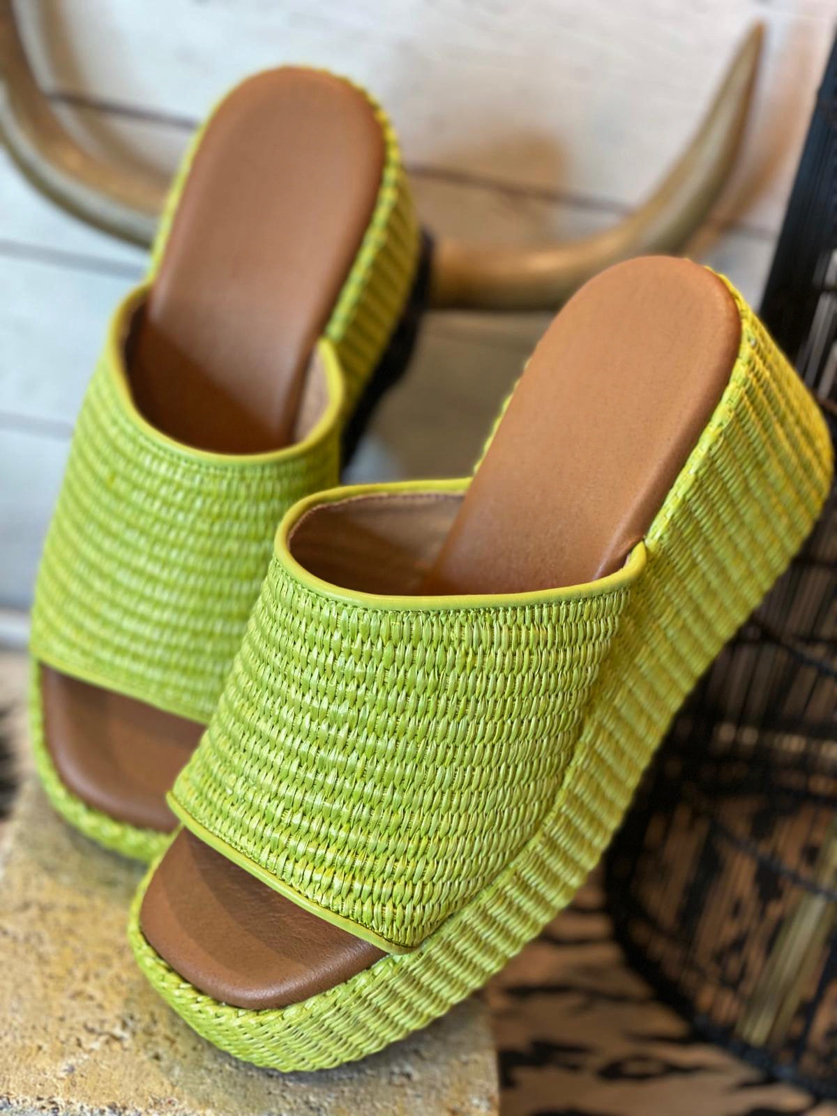 Sandales SALMA Vert anis