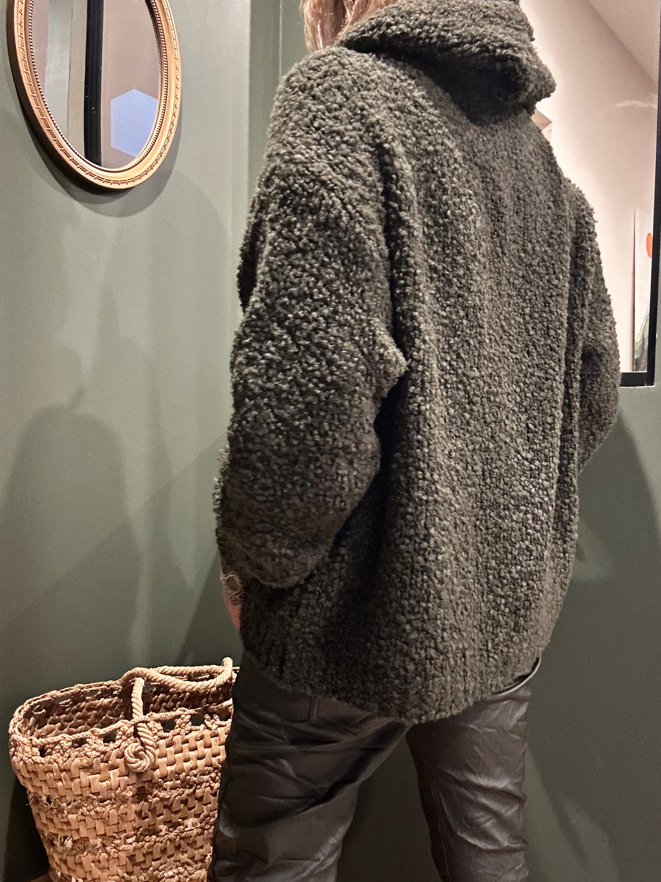 Pull à capuche RIVA Kaki