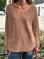 Charger l&#39;image dans la galerie, Pull doux TAO Camel
