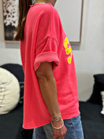 Charger l&#39;image dans la galerie, Sweat manches courtes SOHO Fuchsia
