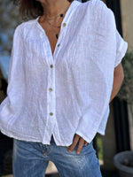 Charger l'image dans la galerie, Blouse lin Blanc - 86
