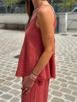 Charger l'image dans la galerie, Ensemble top et pantalon Terracotta - JANEL
