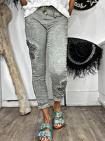 Charger l'image dans la galerie, Pantalon magique Kaki - EMMA
