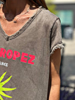 Charger l&#39;image dans la galerie, Tee shirt ST-TROPEZ Choco effet délavé
