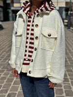 Charger l&#39;image dans la galerie, Blouson bouclette GAB Ecru
