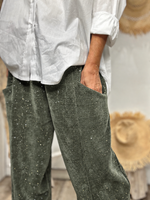 Charger l'image dans la galerie, Pantalon velours cotelé EMILIO Kaki
