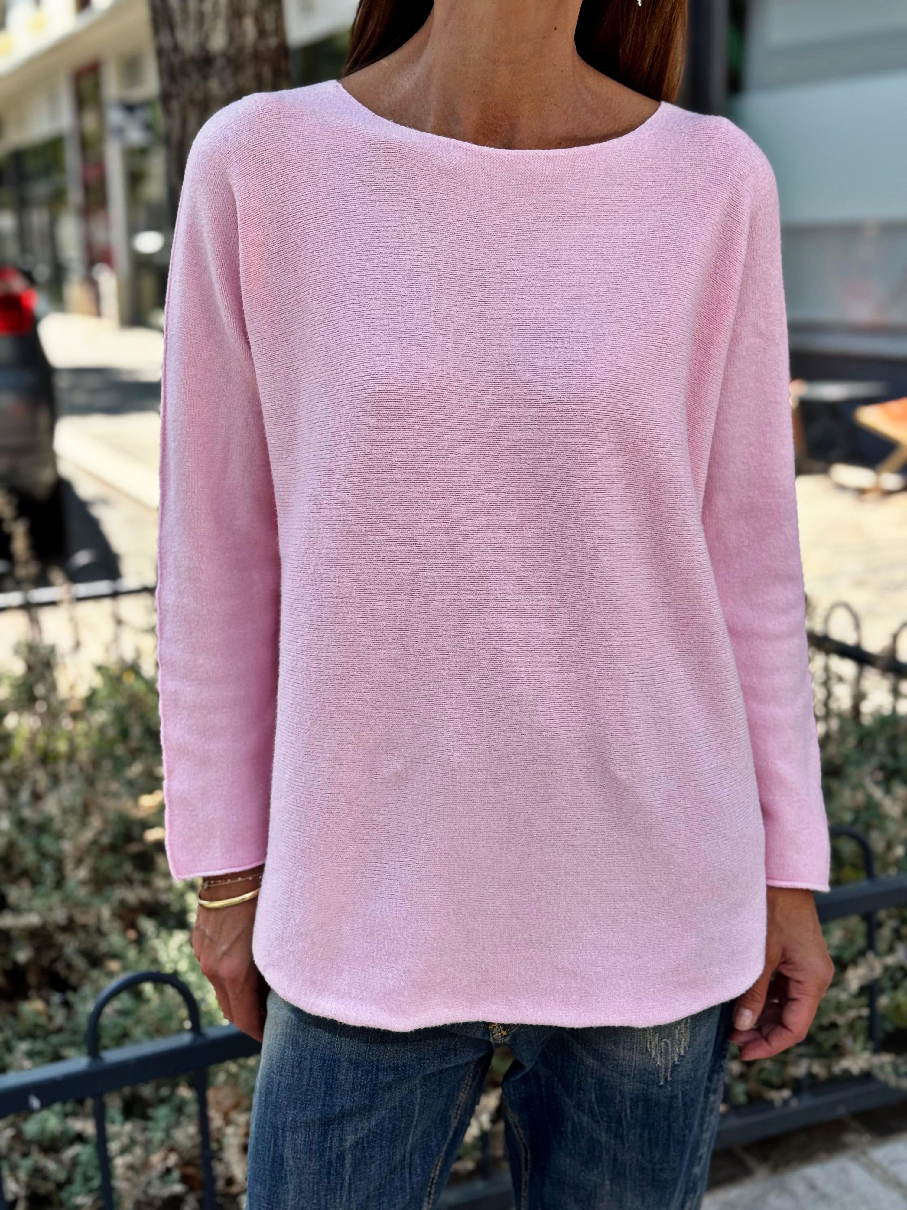 Pull doux LINO Rose