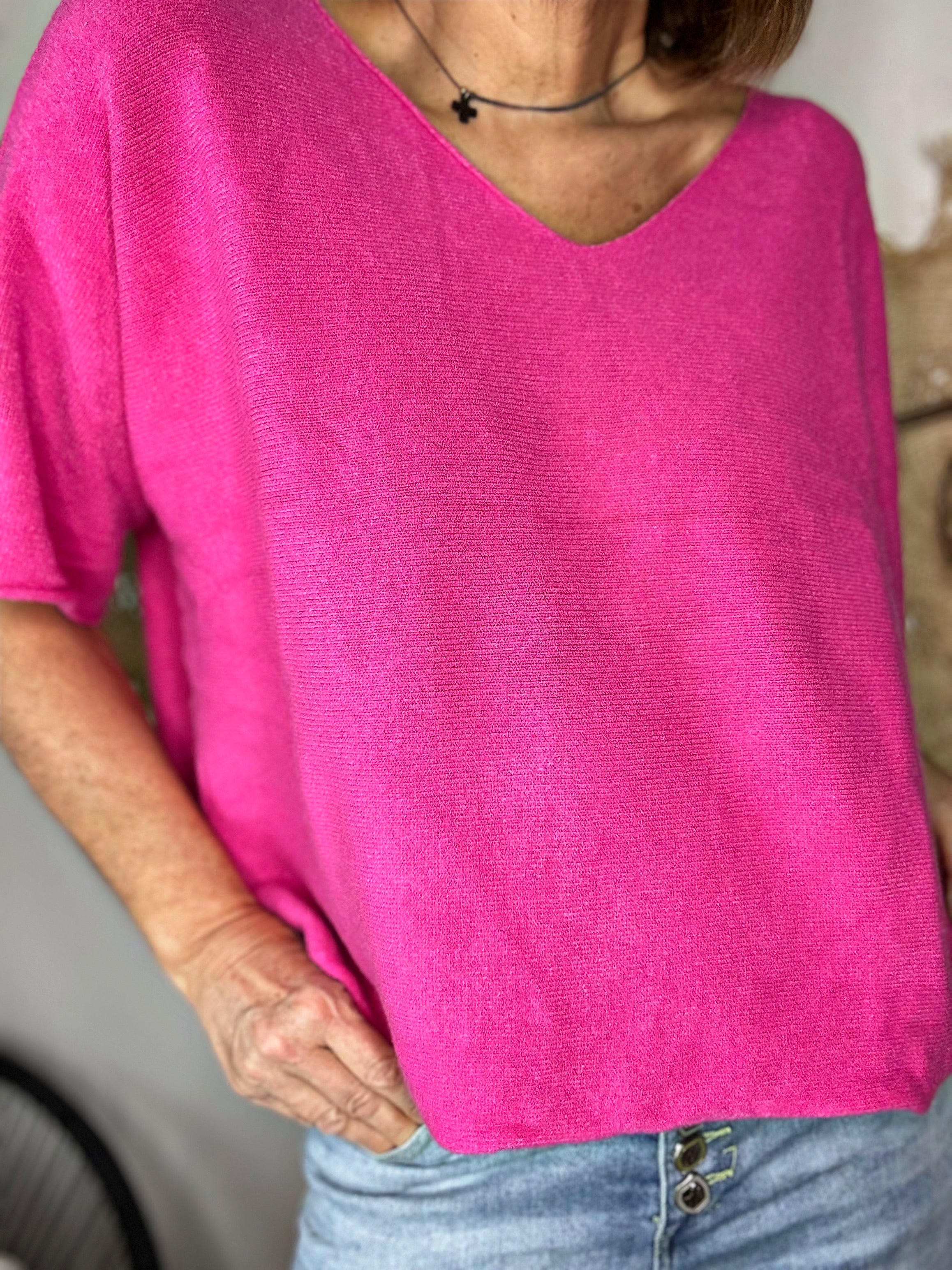 Pull tout doux ARY Fuchsia