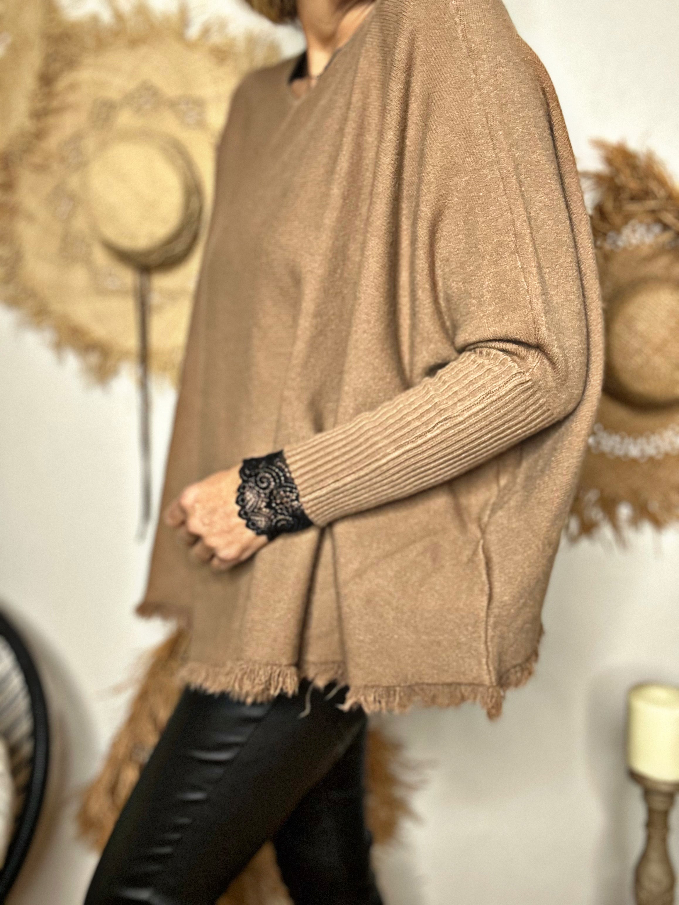 Pull tout doux ZACARI Camel