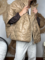 Charger l&#39;image dans la galerie, Blouson Poncho PAULUS Camel
