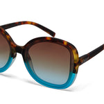 Charger l'image dans la galerie, Lunettes de soleil ANNA havana bleu - OKKIA
