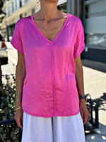Charger l&#39;image dans la galerie, Top LIVIA Fuchsia
