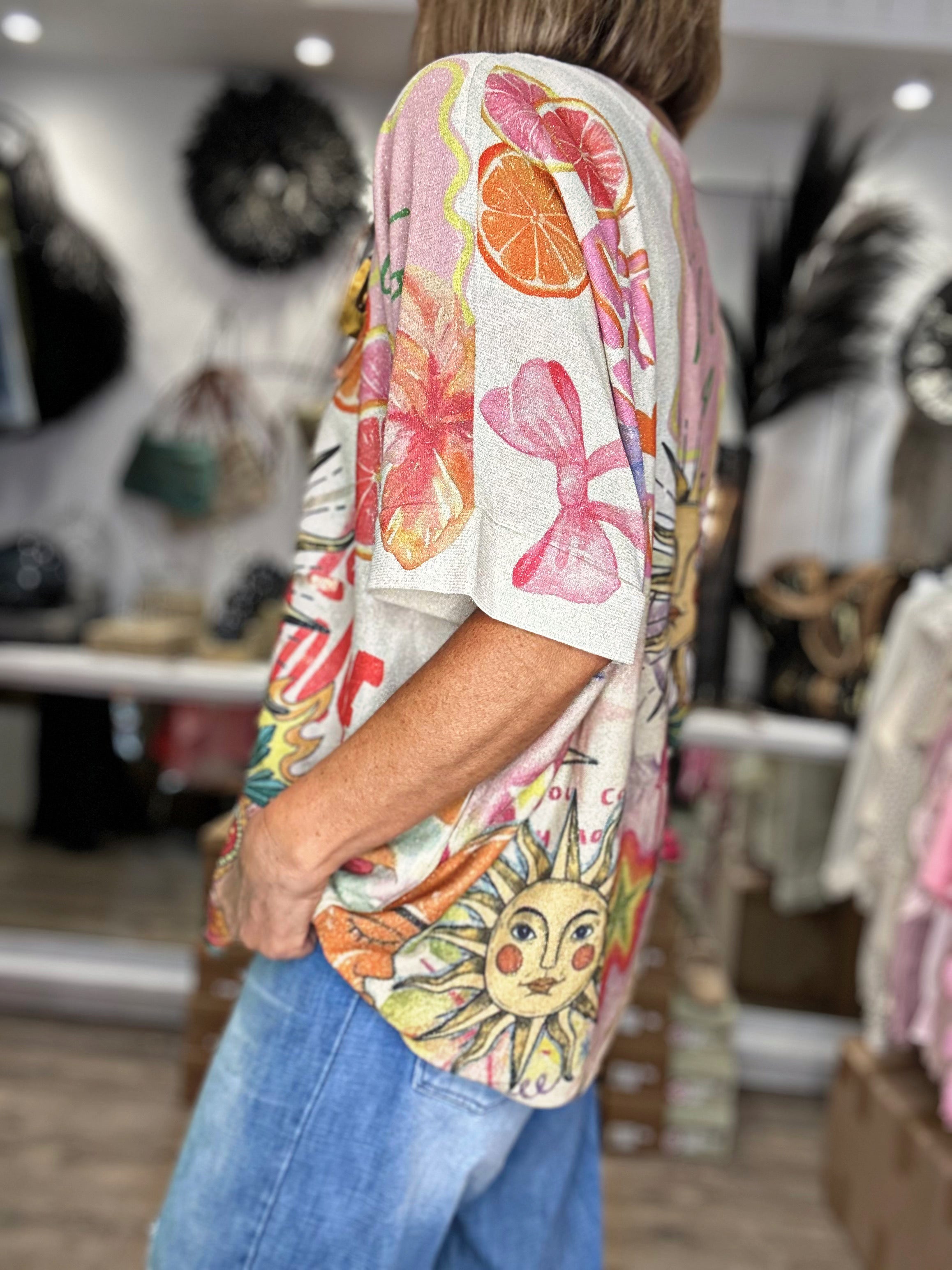 Pull fin SOLEIL multico