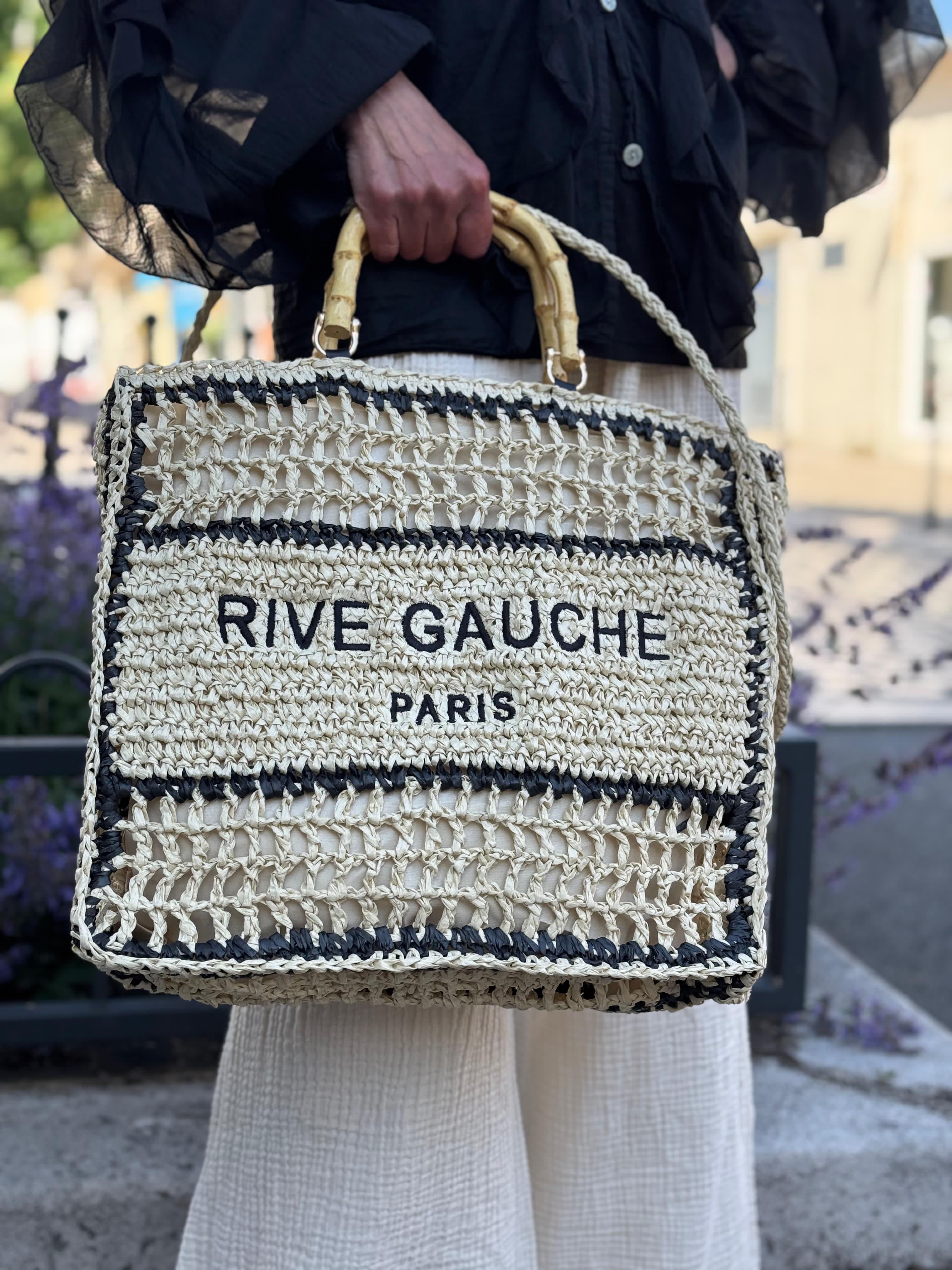 Sac RIVE GAUCHE Ecru/Noir