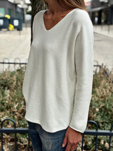 Pull doux TAO Ecru