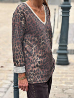 Charger l'image dans la galerie, Pull LEO Choco

